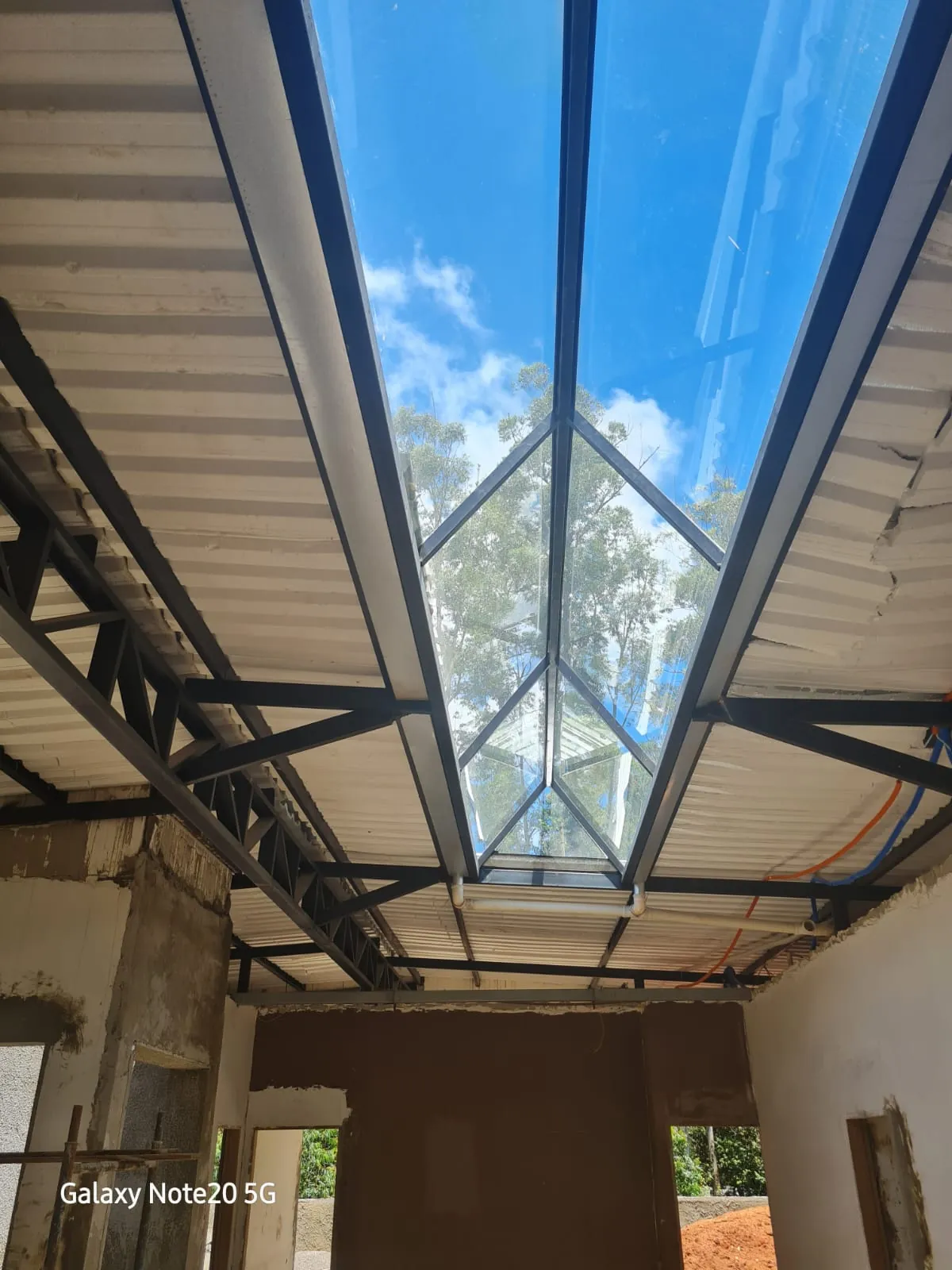 Claraboia - obra em andamento